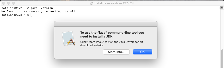 commands for mac terminal java